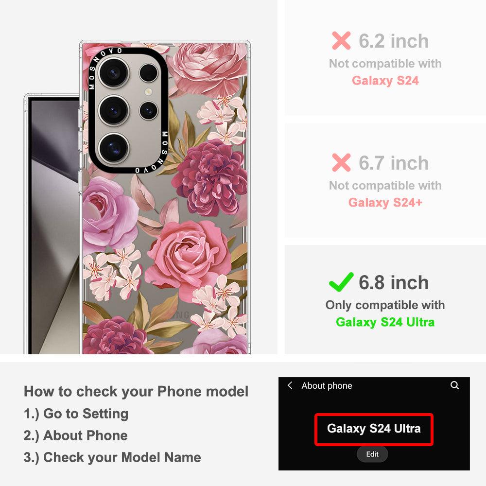 Blossom Flower Floral Phone Case - Samsung Galaxy S24 Ultra Case - MOSNOVO
