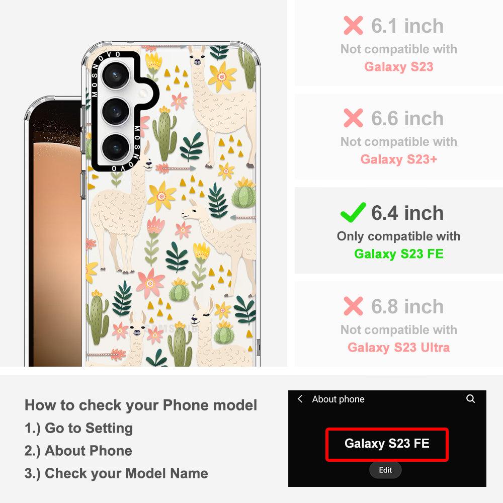 Desert Llama Phone Case - Samsung Galaxy S23 FE Case