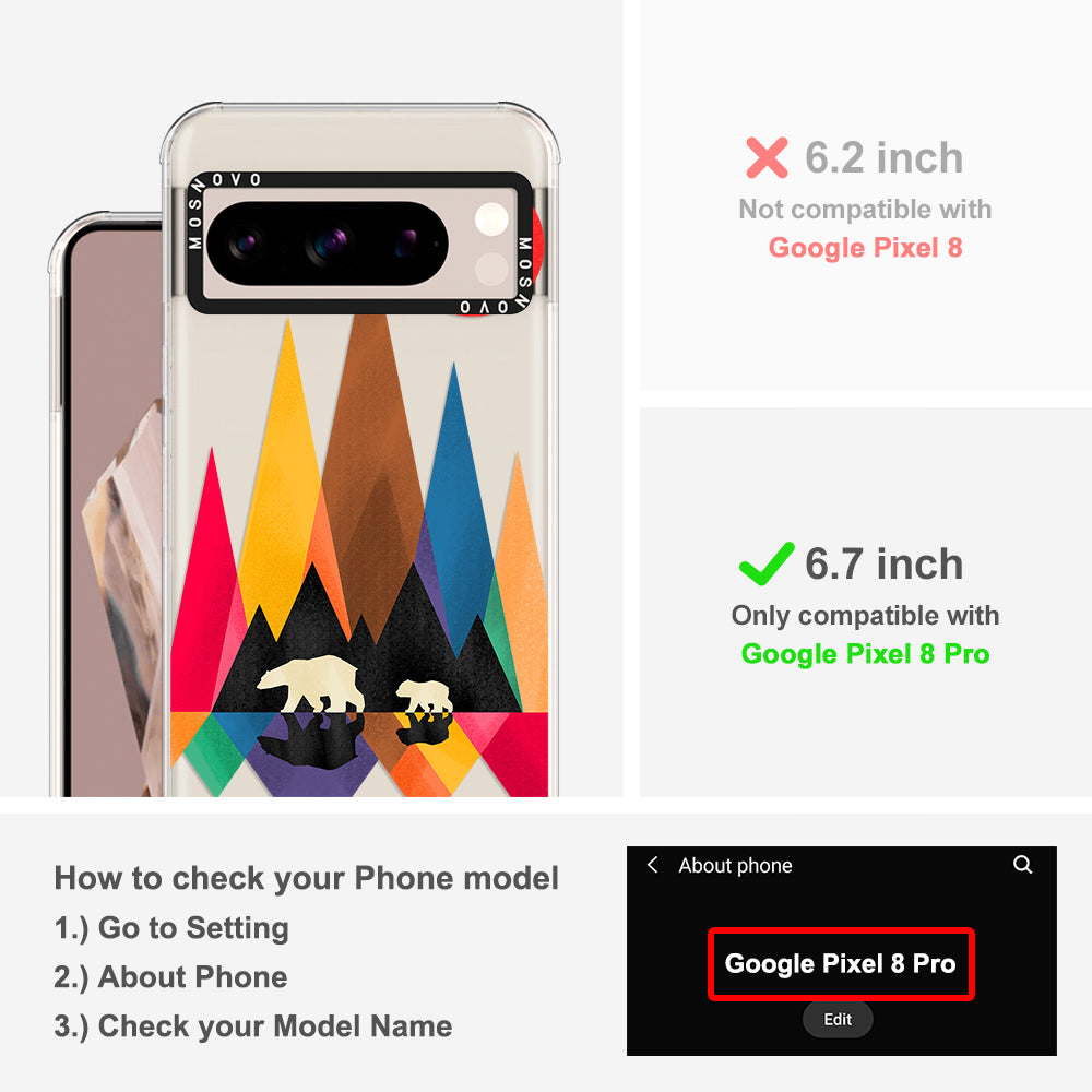 MAMA Bear Phone Case - Google Pixel 8 Pro Case - MOSNOVO