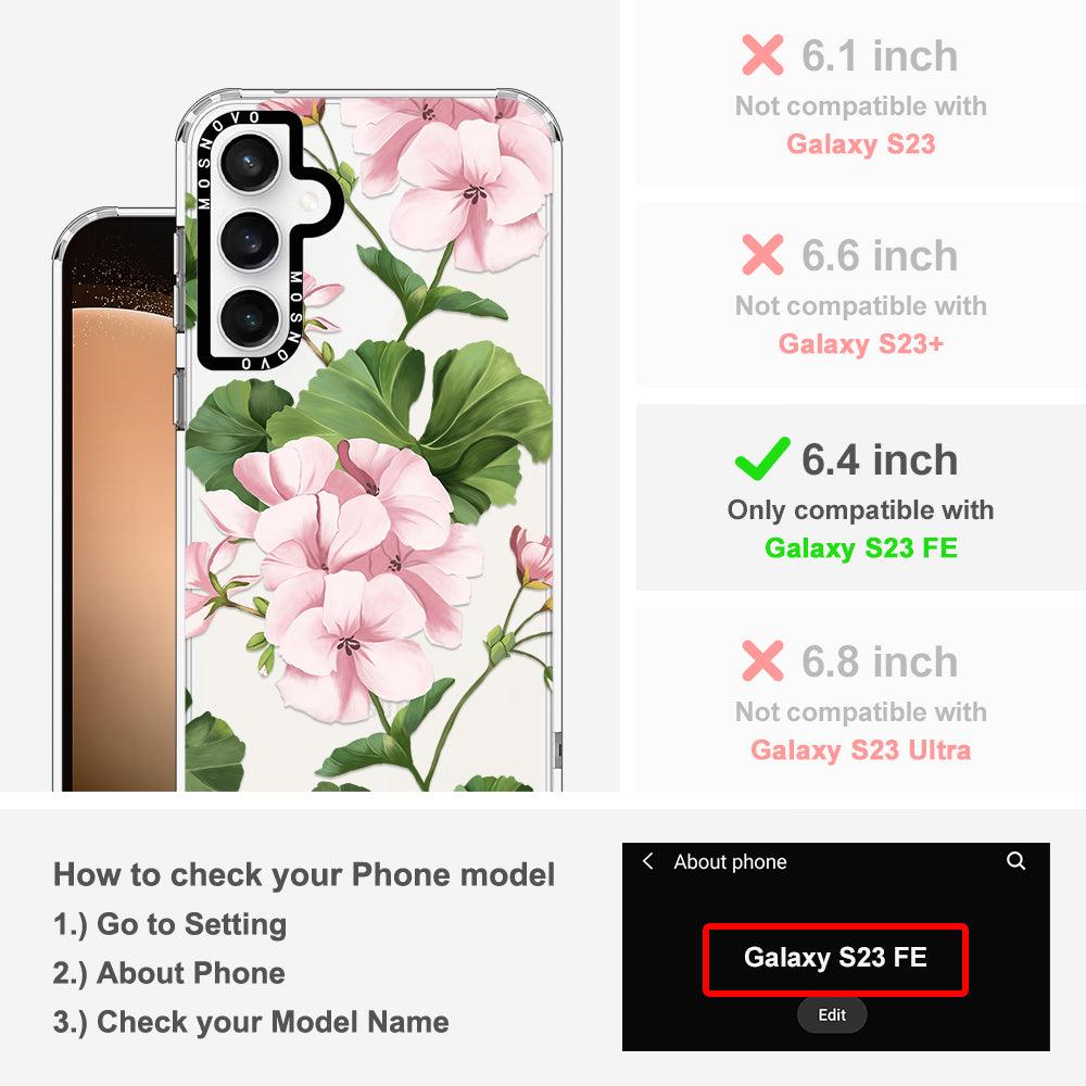 Geranium Phone Case - Samsung Galaxy S23 FE Case