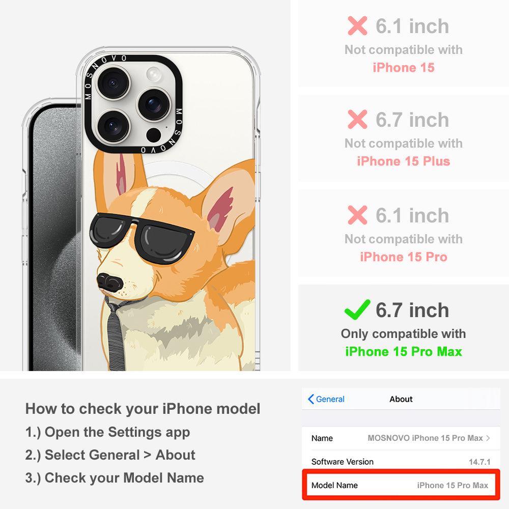 Fluffy Corgi Phone Case - iPhone 15 Pro Max Case - MOSNOVO