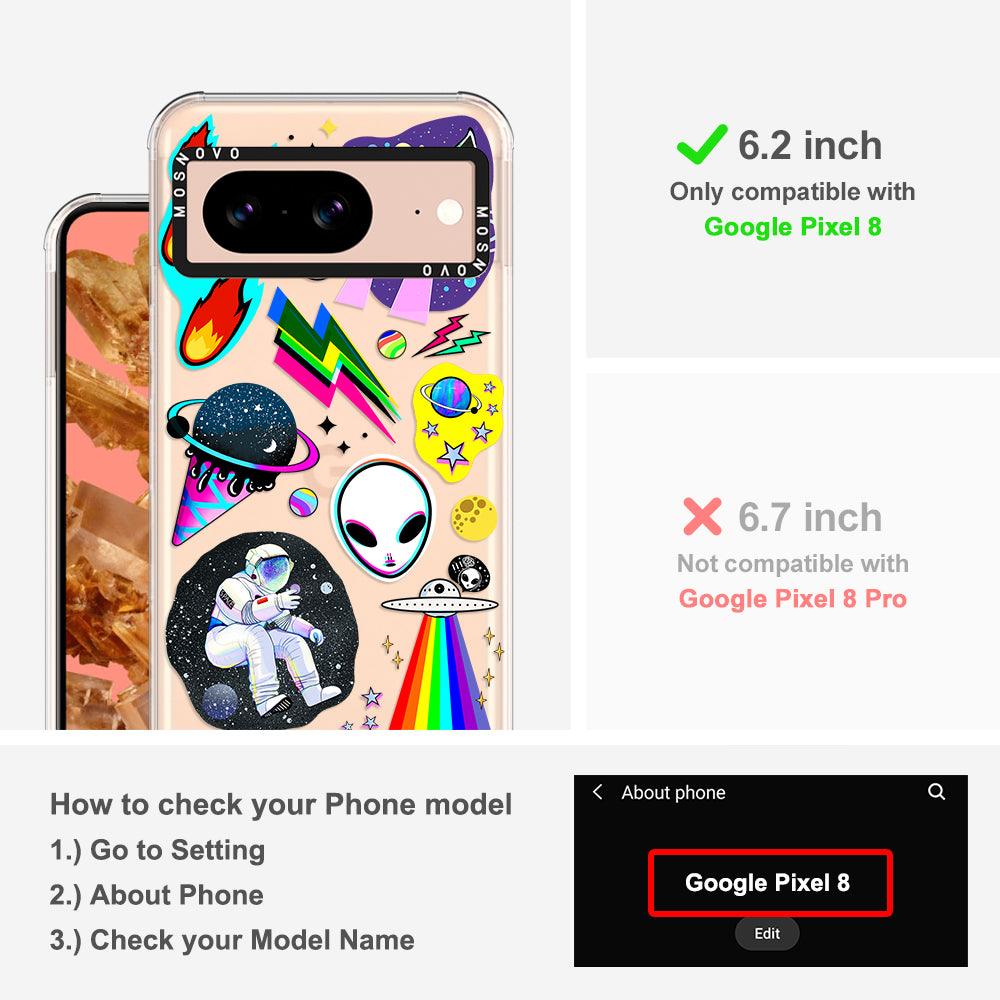 Sci-Fi Stickers Phone Case - Google Pixel 8 Case - MOSNOVO