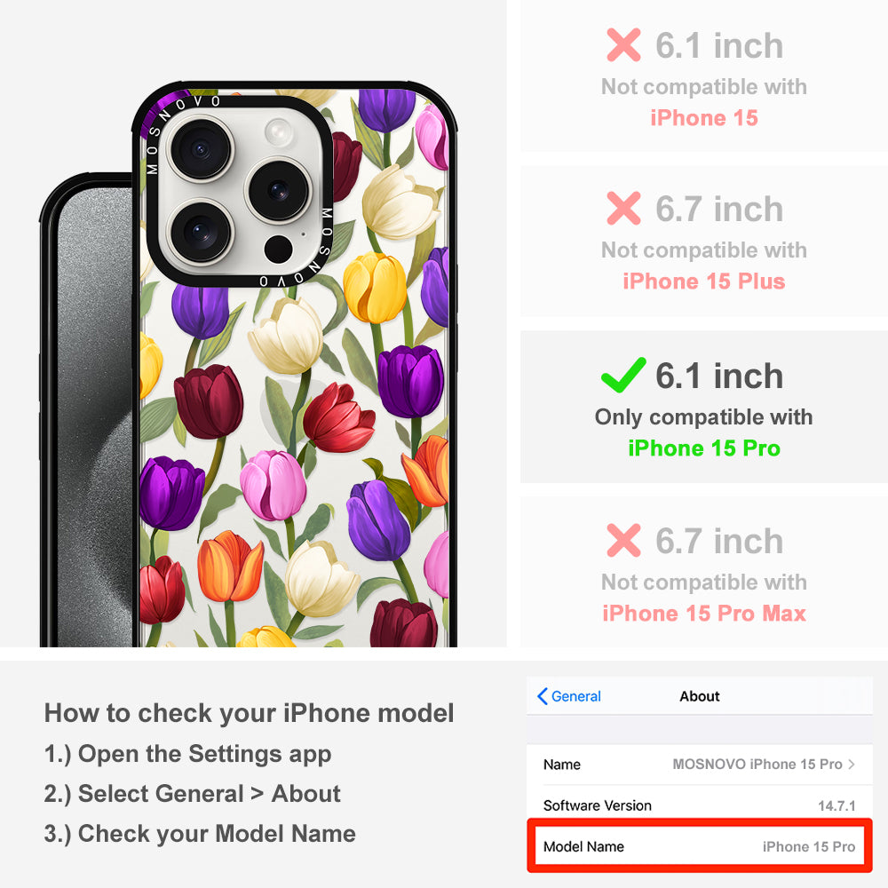 Tulip Phone Case - iPhone 15 Pro Case - MOSNOVO