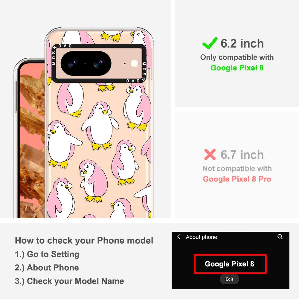 Pink Penguins Phone Case - Google Pixel 8 Case