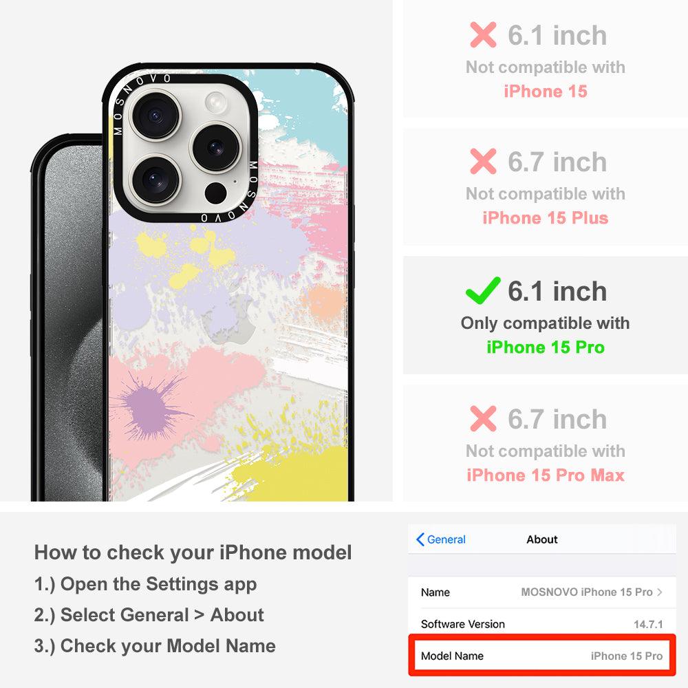 Splash Paint Phone Case - iPhone 15 Pro Case - MOSNOVO
