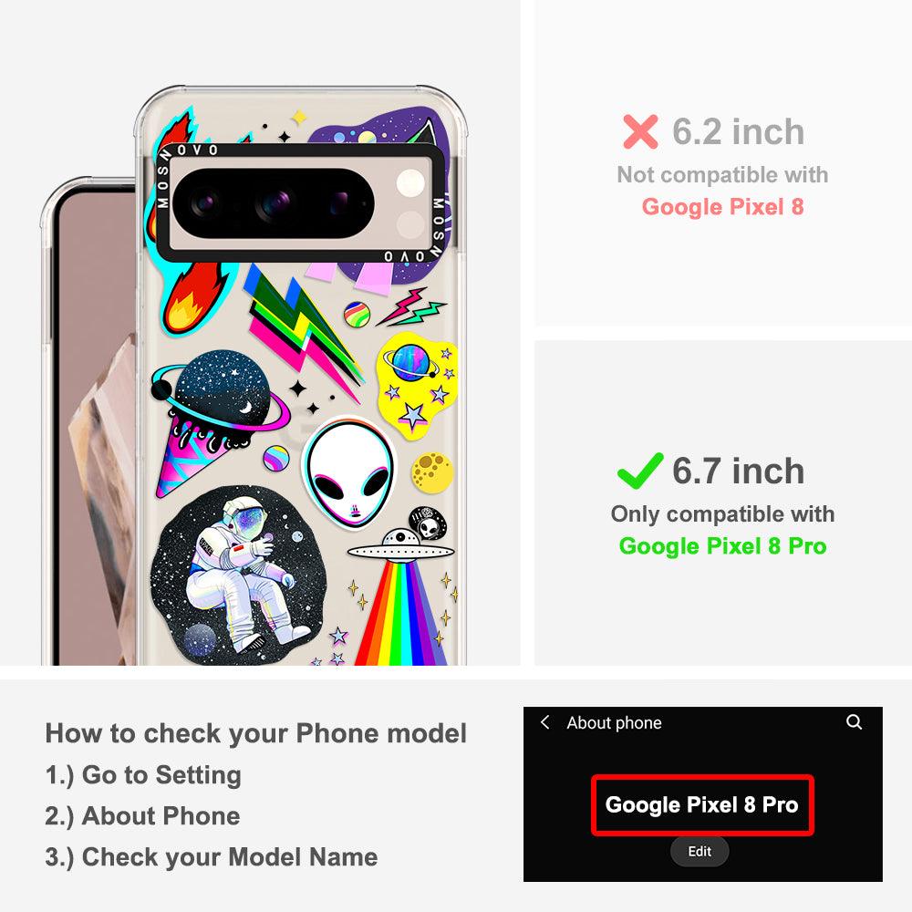 Sci-Fi Stickers Phone Case - Google Pixel 8 Pro Case - MOSNOVO