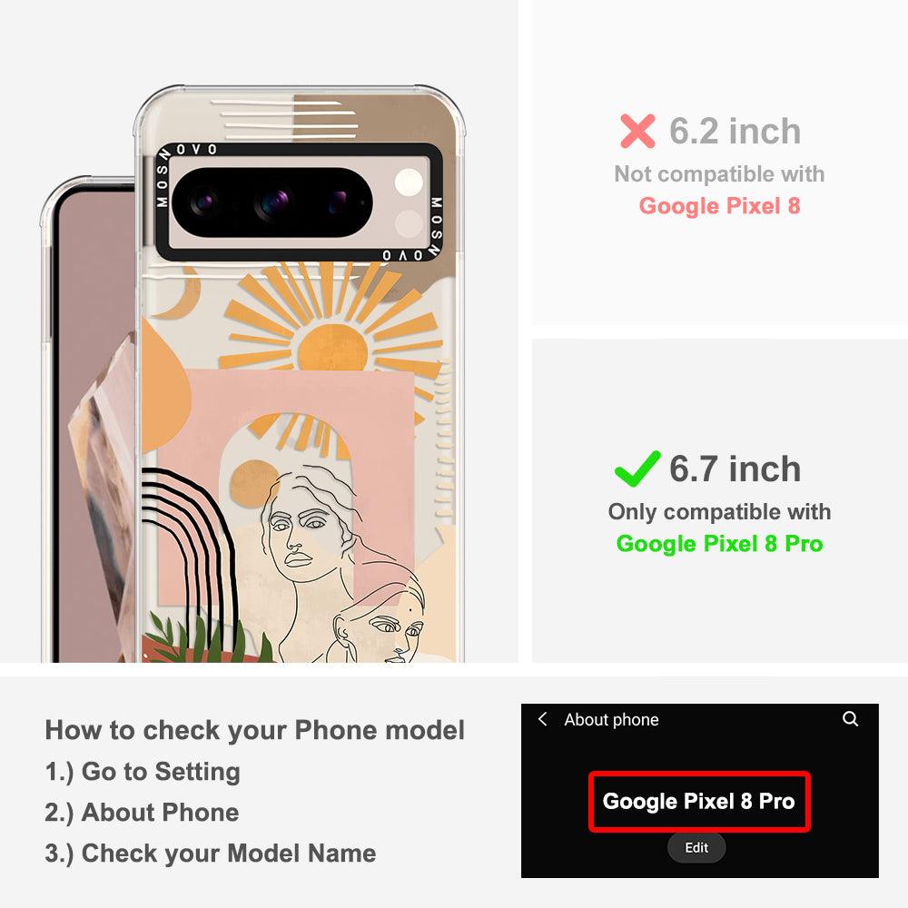 Modern Collage Art Phone Case - Google Pixel 8 Pro Case - MOSNOVO
