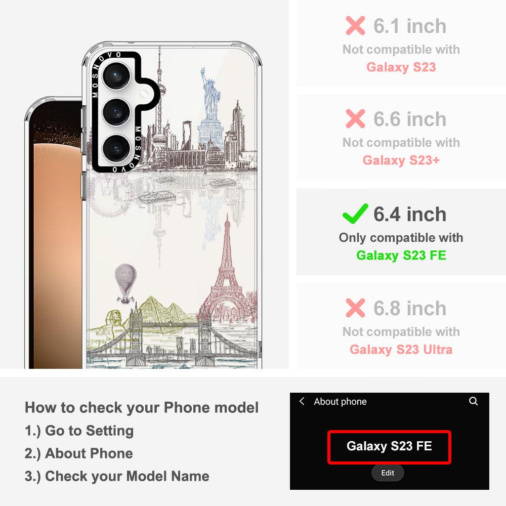 World Landscape Phone Case - Samsung Galaxy S23 FE Case