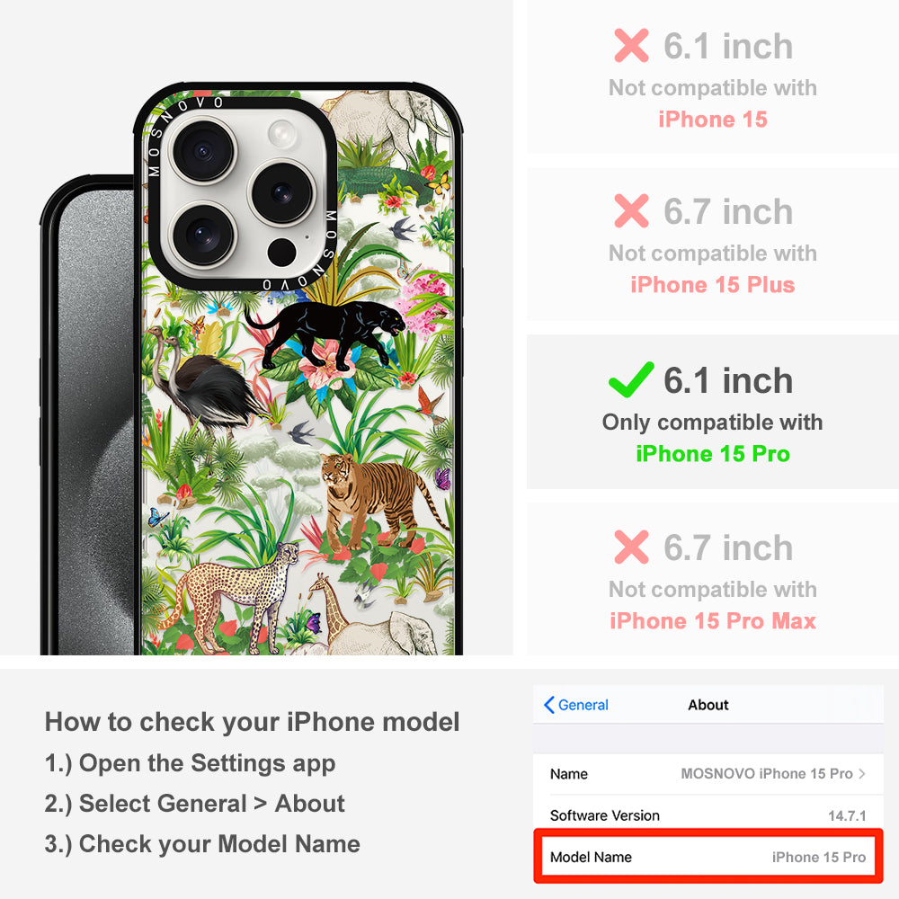Wildlife Phone Case - iPhone 15 Pro Case - MOSNOVO