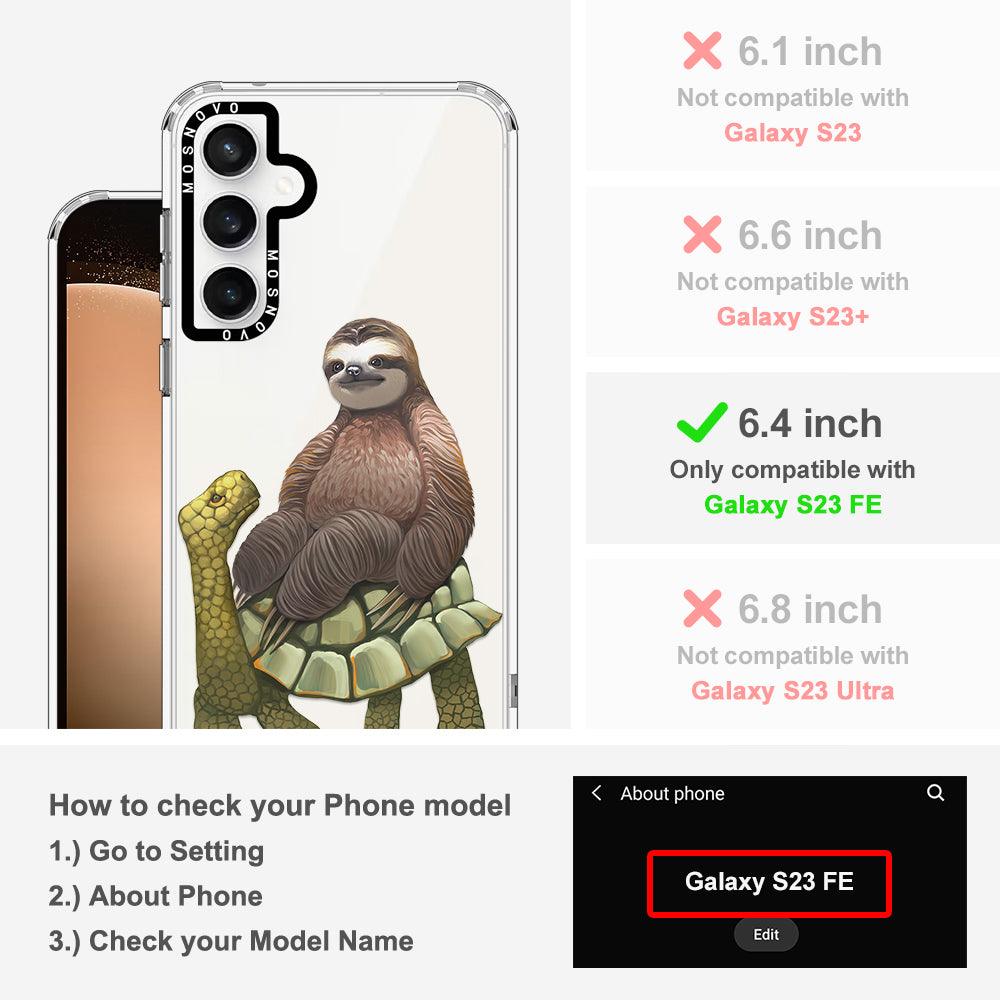 Sloth Turtle Phone Case - Samsung Galaxy S23 FE Case