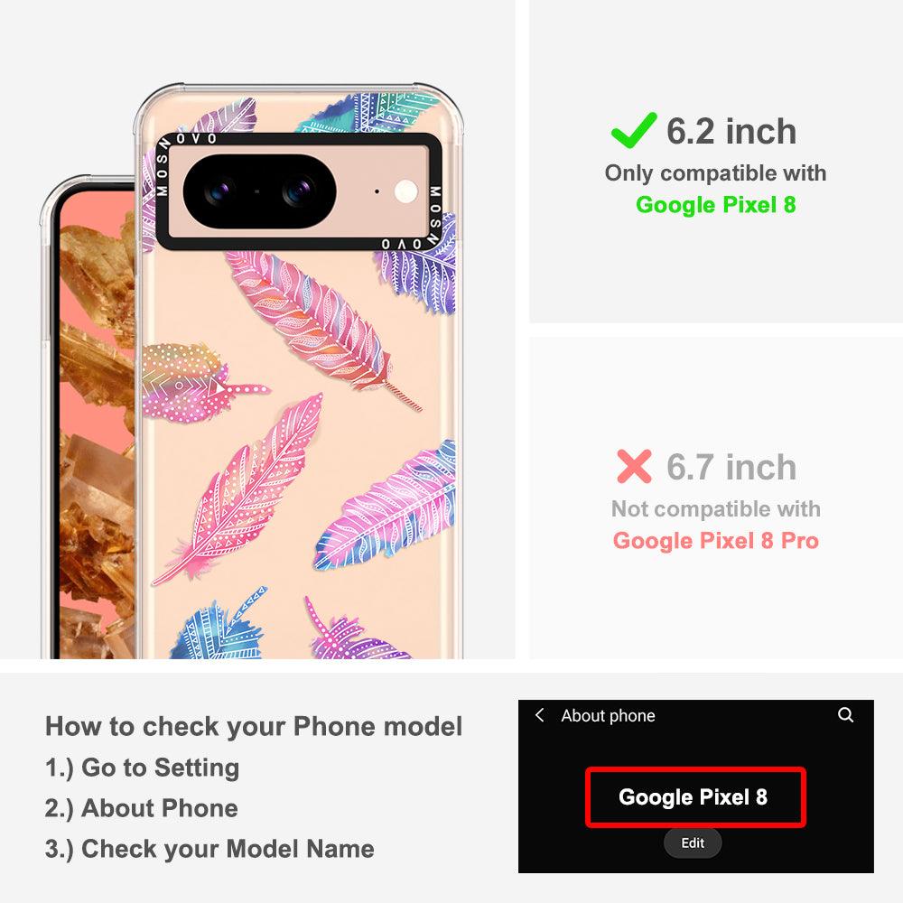 Tribal Feathers Phone Case - Google Pixel 8 Case - MOSNOVO