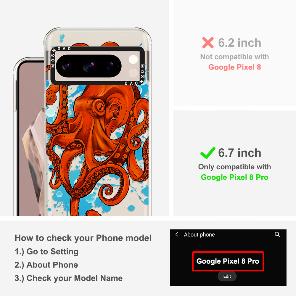 Octopus Phone Case - Google Pixel 8 Pro Case