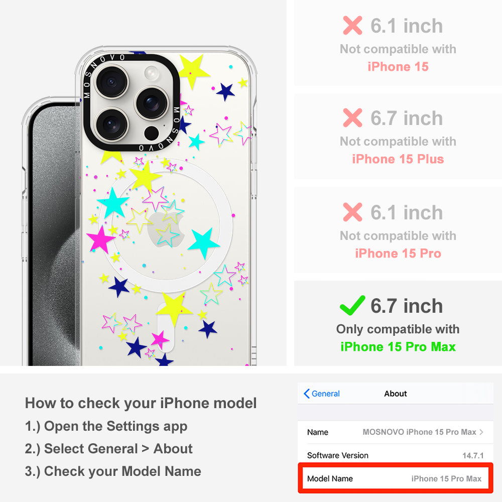 Twinkle Star Phone Case - iPhone 15 Pro Max Case - MOSNOVO