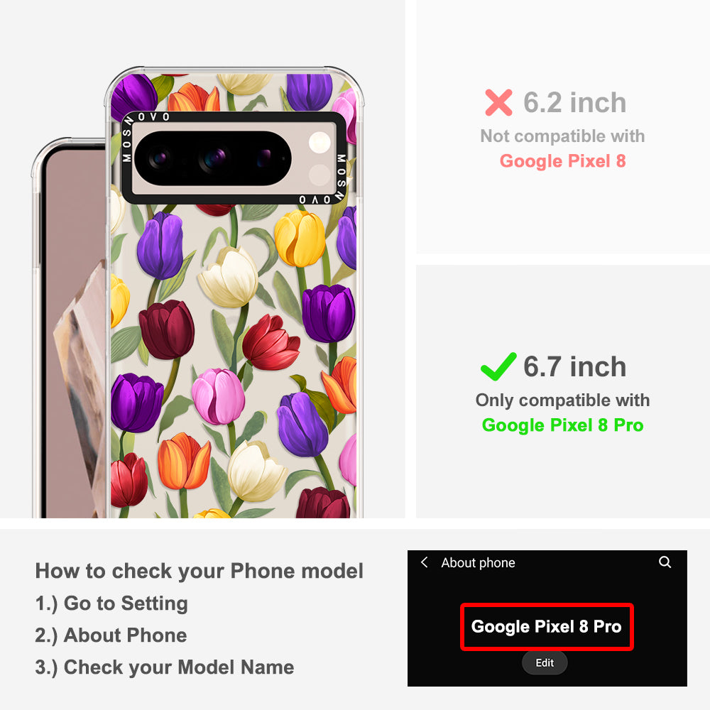 Tulip Phone Case - Google Pixel 8 Pro Case - MOSNOVO