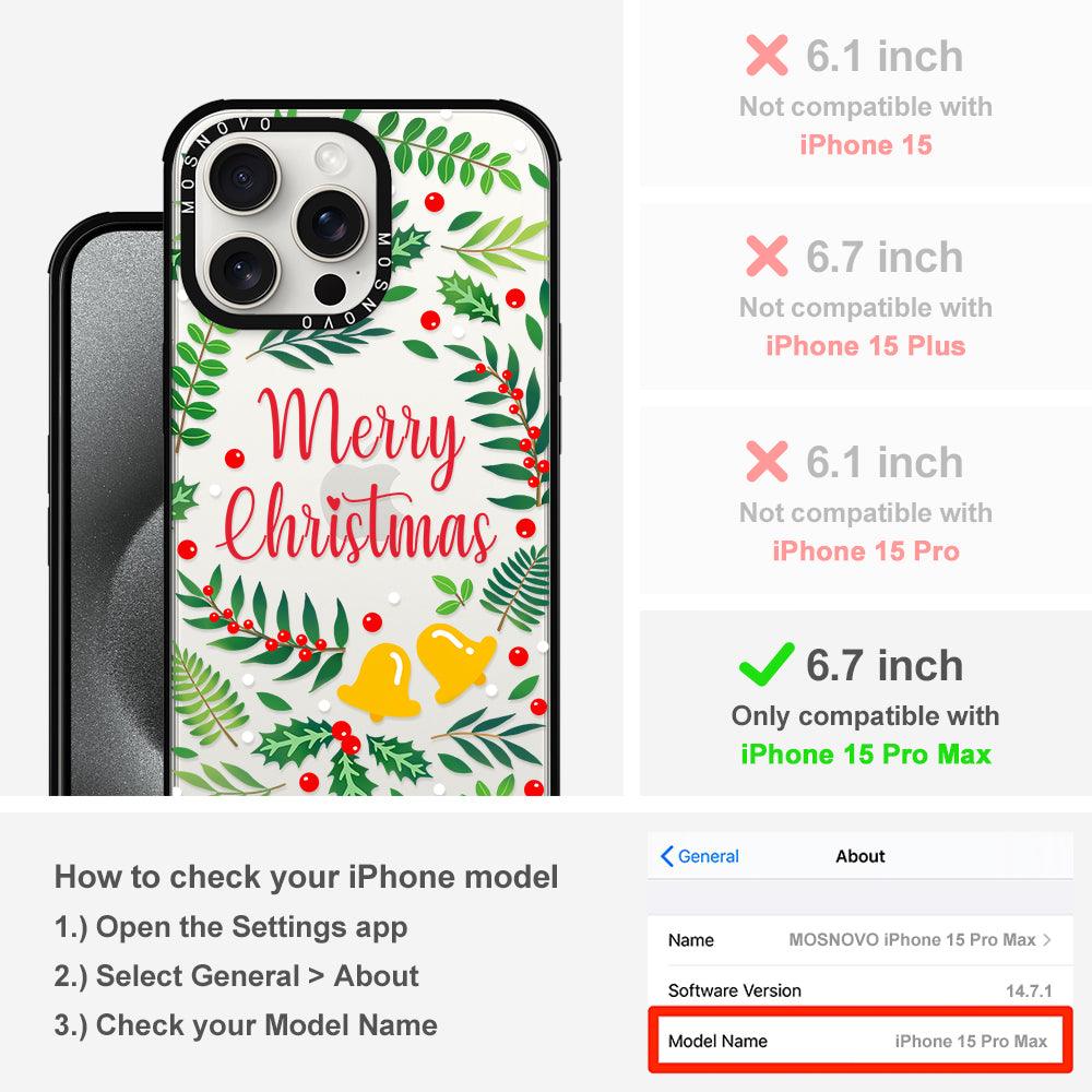 Merry Christmas Phone Case - iPhone 15 Pro Max Case - MOSNOVO