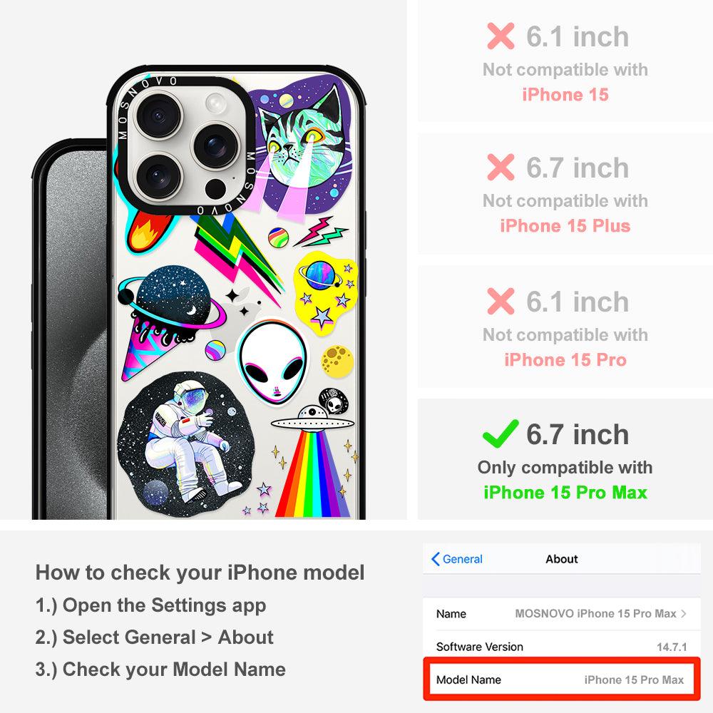 Sci-Fi Stickers Phone Case - iPhone 15 Pro Max Case - MOSNOVO
