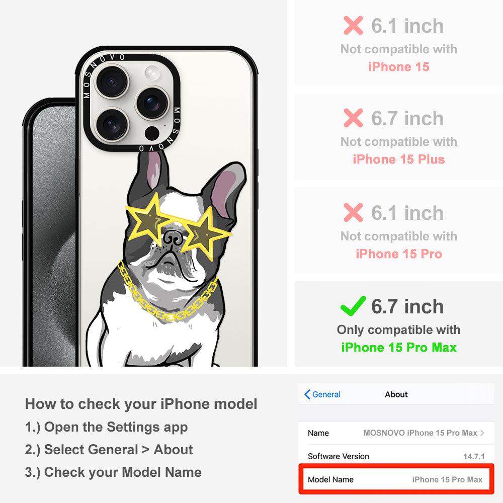 Cool French Bulldog Phone Case - iPhone 15 Pro Max Case - MOSNOVO