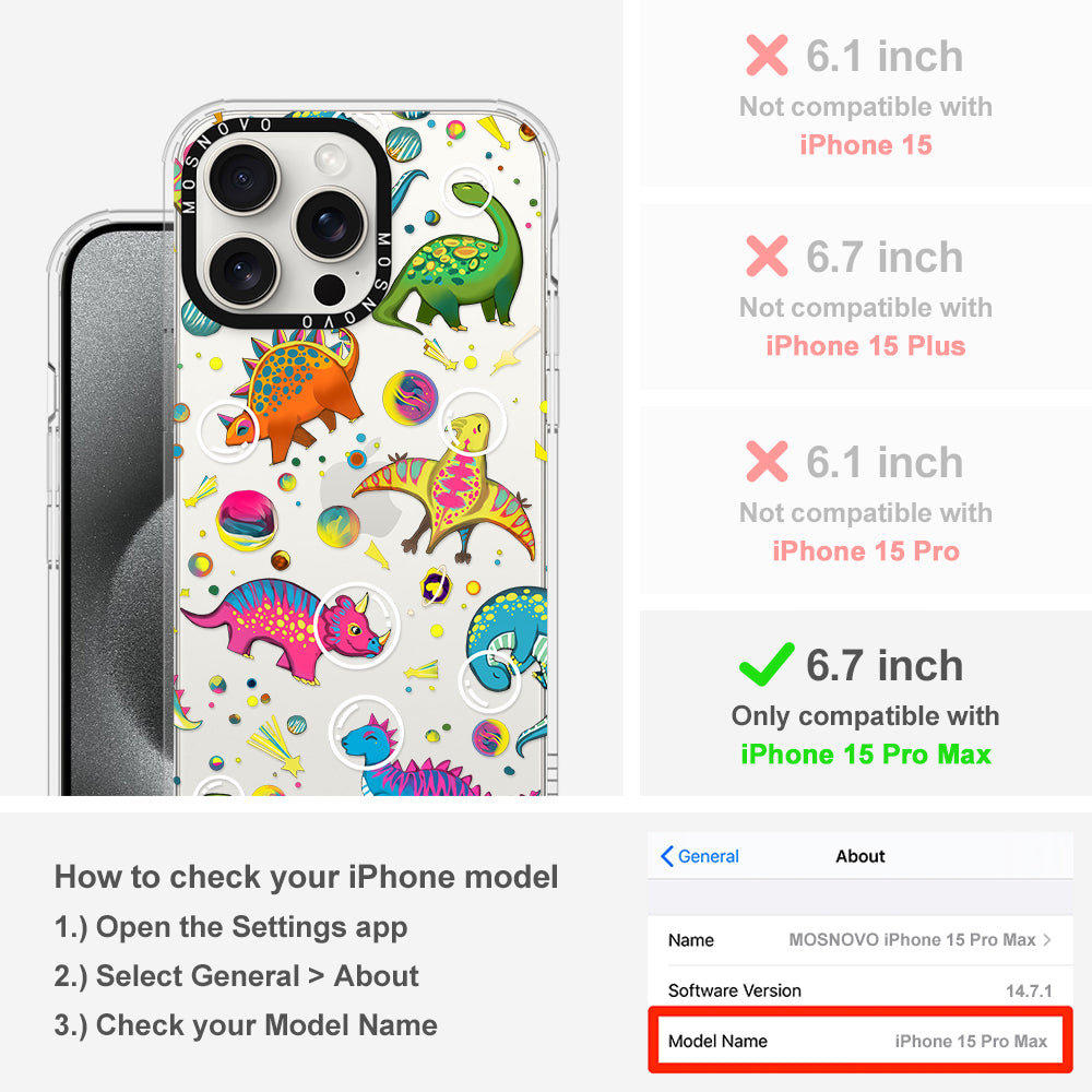 Dinosaur Planet Phone Case - iPhone 15 Pro Max Case - MOSNOVO