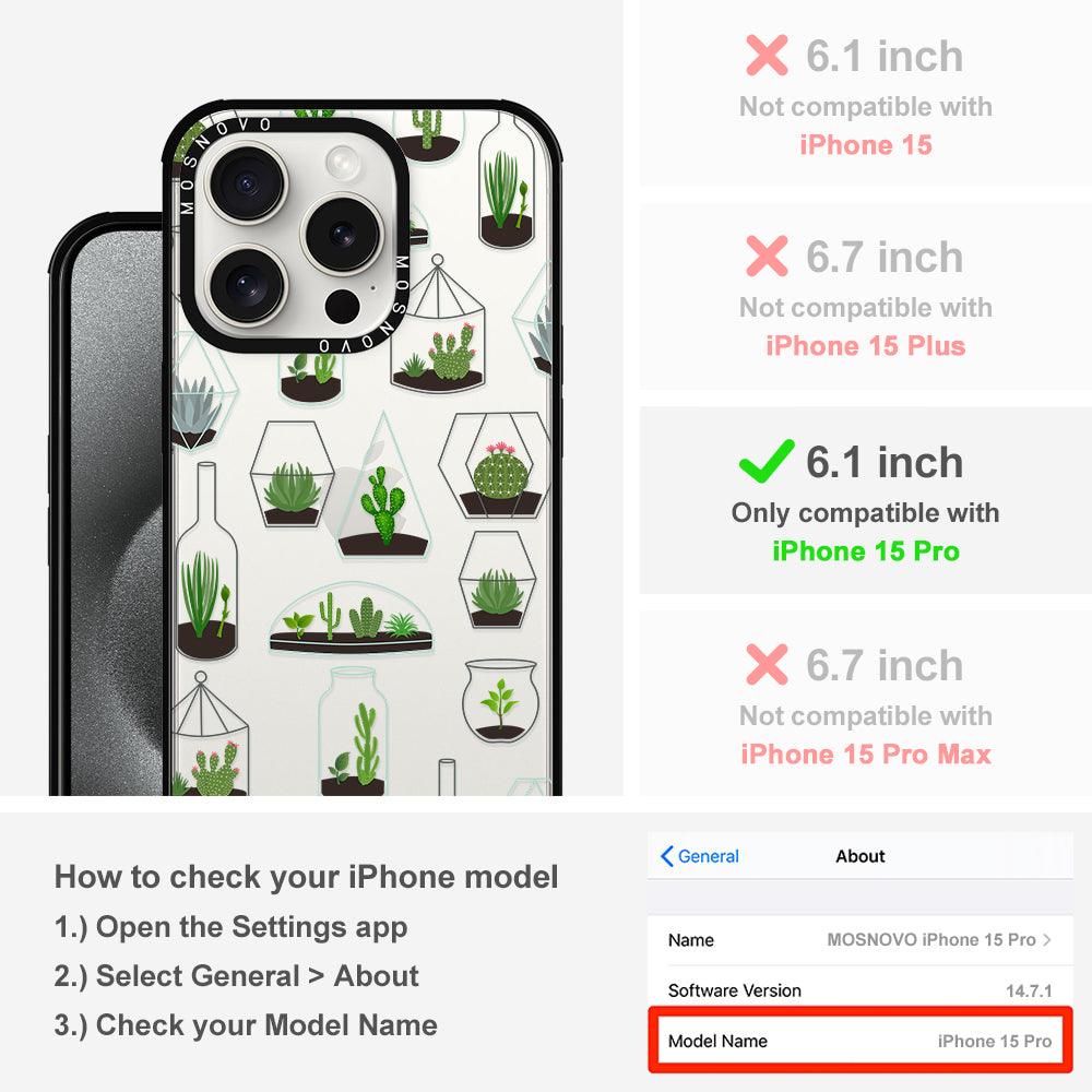 Cactus Plant Phone Case - iPhone 15 Pro Case - MOSNOVO