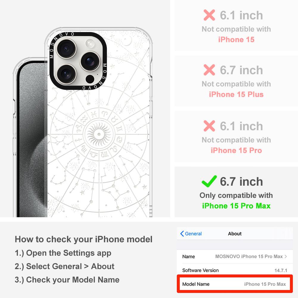 Zodiac Phone Case - iPhone 15 Pro Max Case - MOSNOVO
