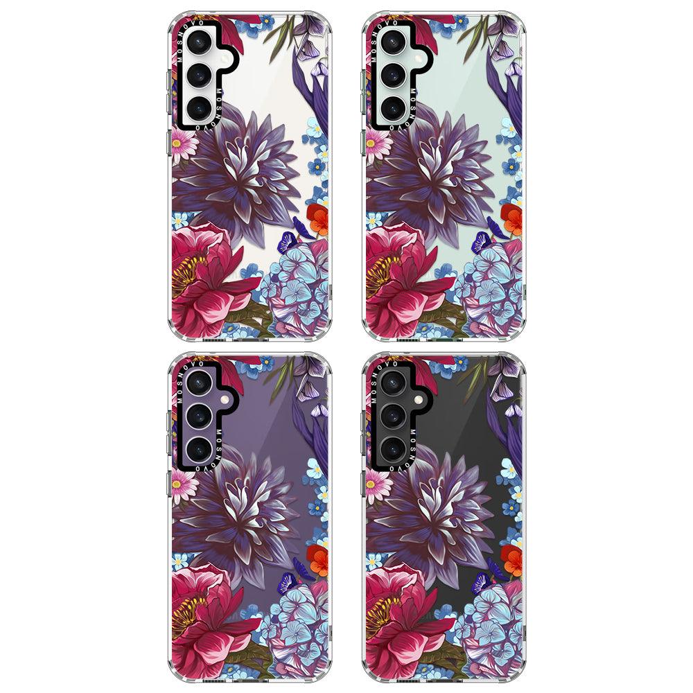 Lilac Floral Phone Case - Samsung Galaxy S23 FE Case