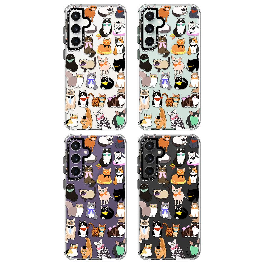 Cute Cats Phone Case - Samsung Galaxy S23 FE Case