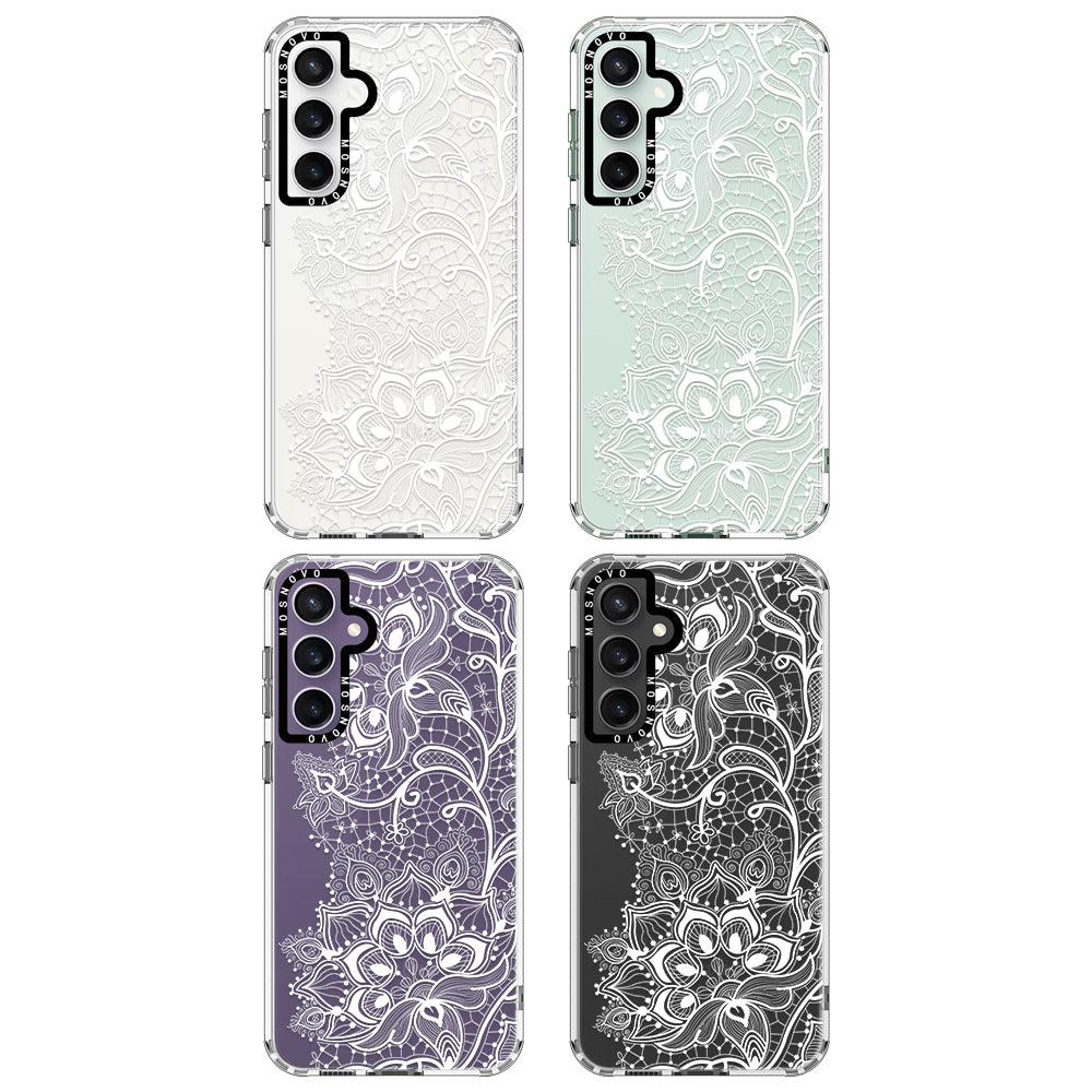 White Lotus Henna Phone Case - Samsung Galaxy S23 FE Case