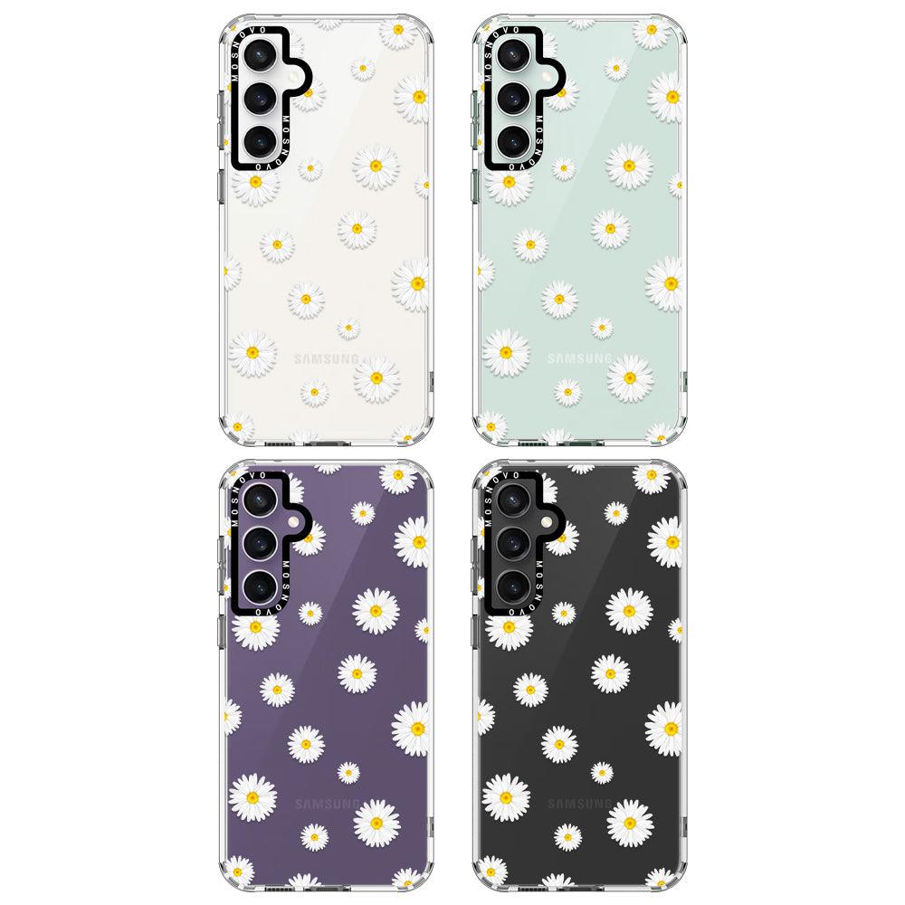 White Daisy Phone Case - Samsung Galaxy S23 FE Case