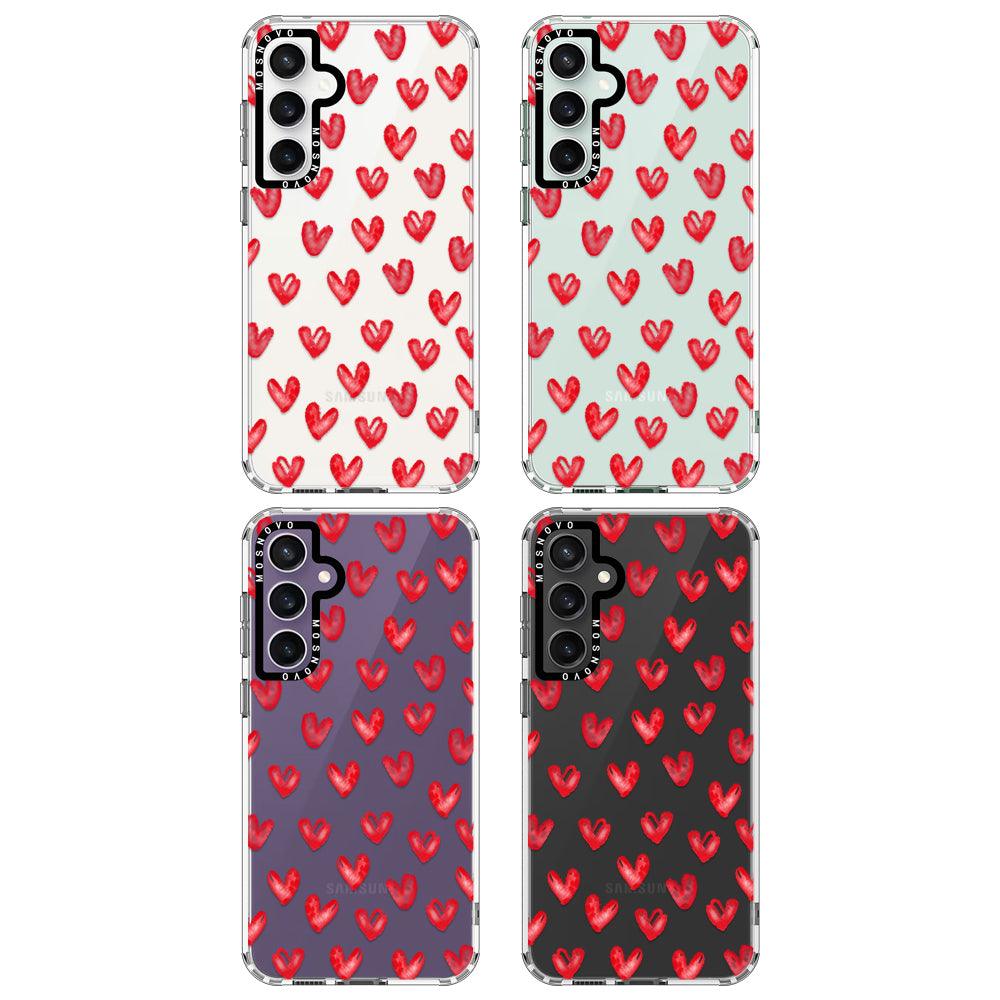 Cute Little Hearts Phone Case - Samsung Galaxy S23 FE Case