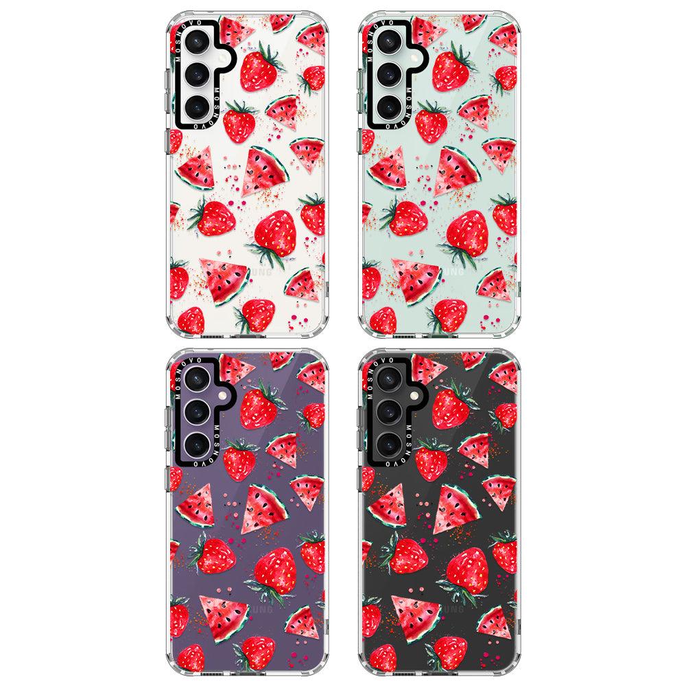 Watermelon Strawberry Phone Case - Samsung Galaxy S23 FE Case