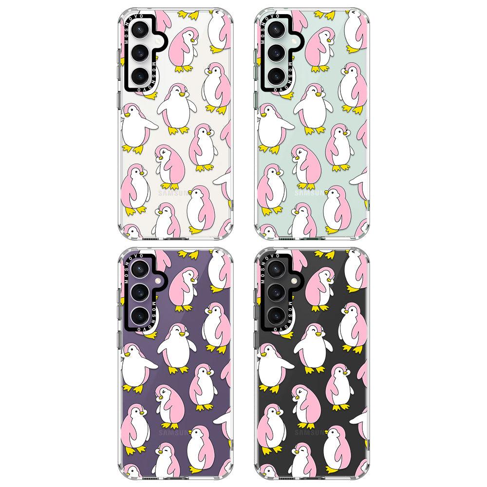 Pink Penguins Phone Case - Samsung Galaxy S23 FE Case