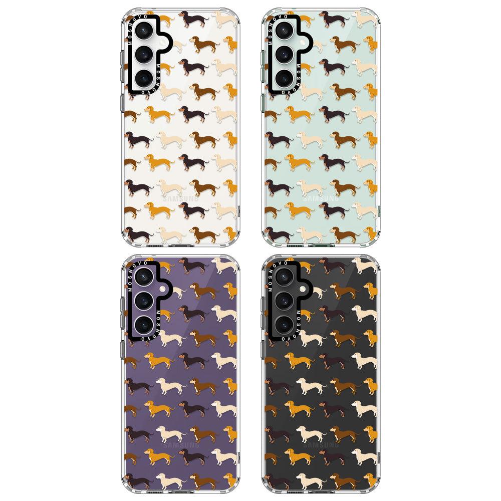 Cute Dachshund Phone Case - Samsung Galaxy S23 FE Case