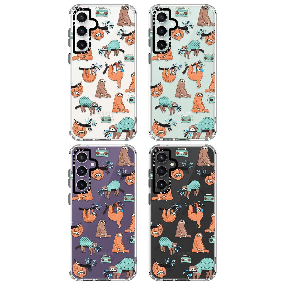 Musical Sloth Phone Case - Samsung Galaxy S23 FE Case