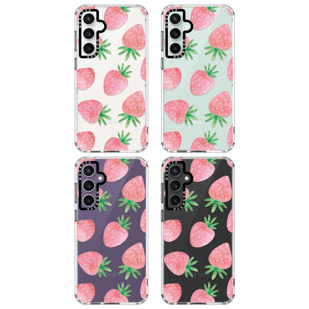 Pastel Strawberry Phone Case - Samsung Galaxy S23 FE Case