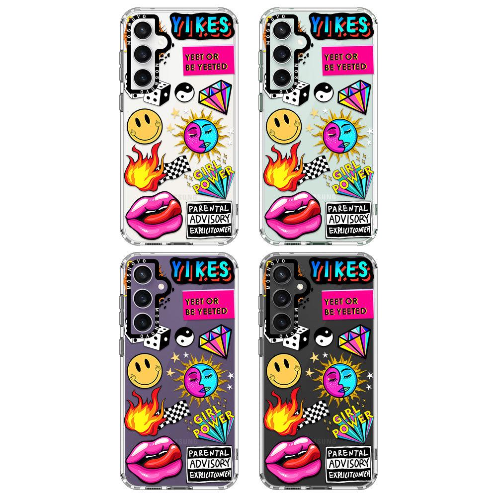 Funky Stickers Phone Case - Samsung Galaxy S23 FE Case