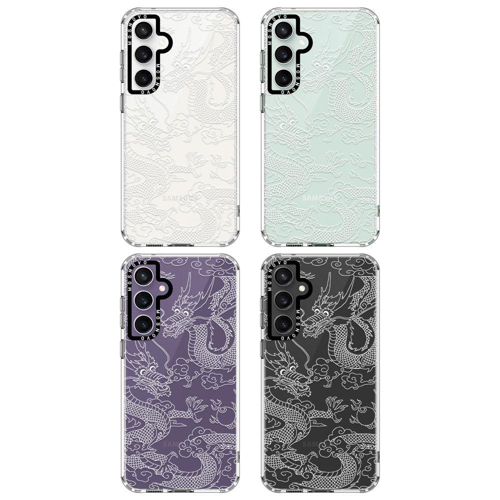 White Dragon Phone Case - Samsung Galaxy S23 FE Case