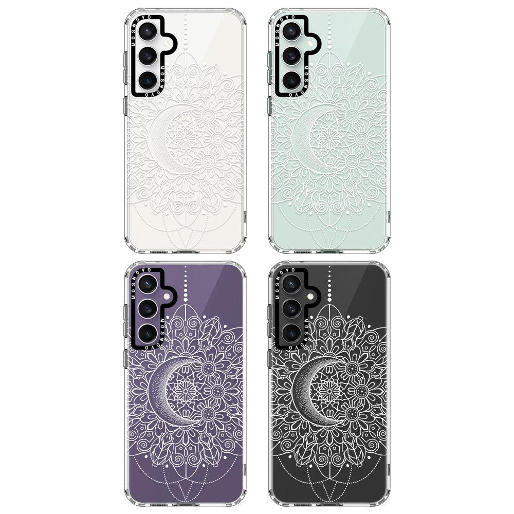 Celestial Moon Mandala Phone Case - Samsung Galaxy S23 FE Case