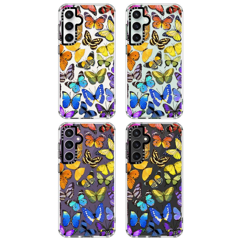 Rainbow Butterfly Phone Case - Samsung Galaxy S23 FE Case