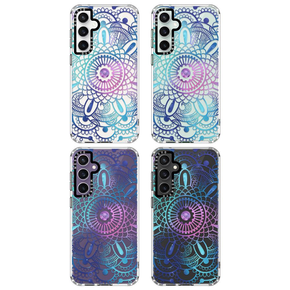 Violet Blue Mandala Phone Case - Samsung Galaxy S23 FE Case