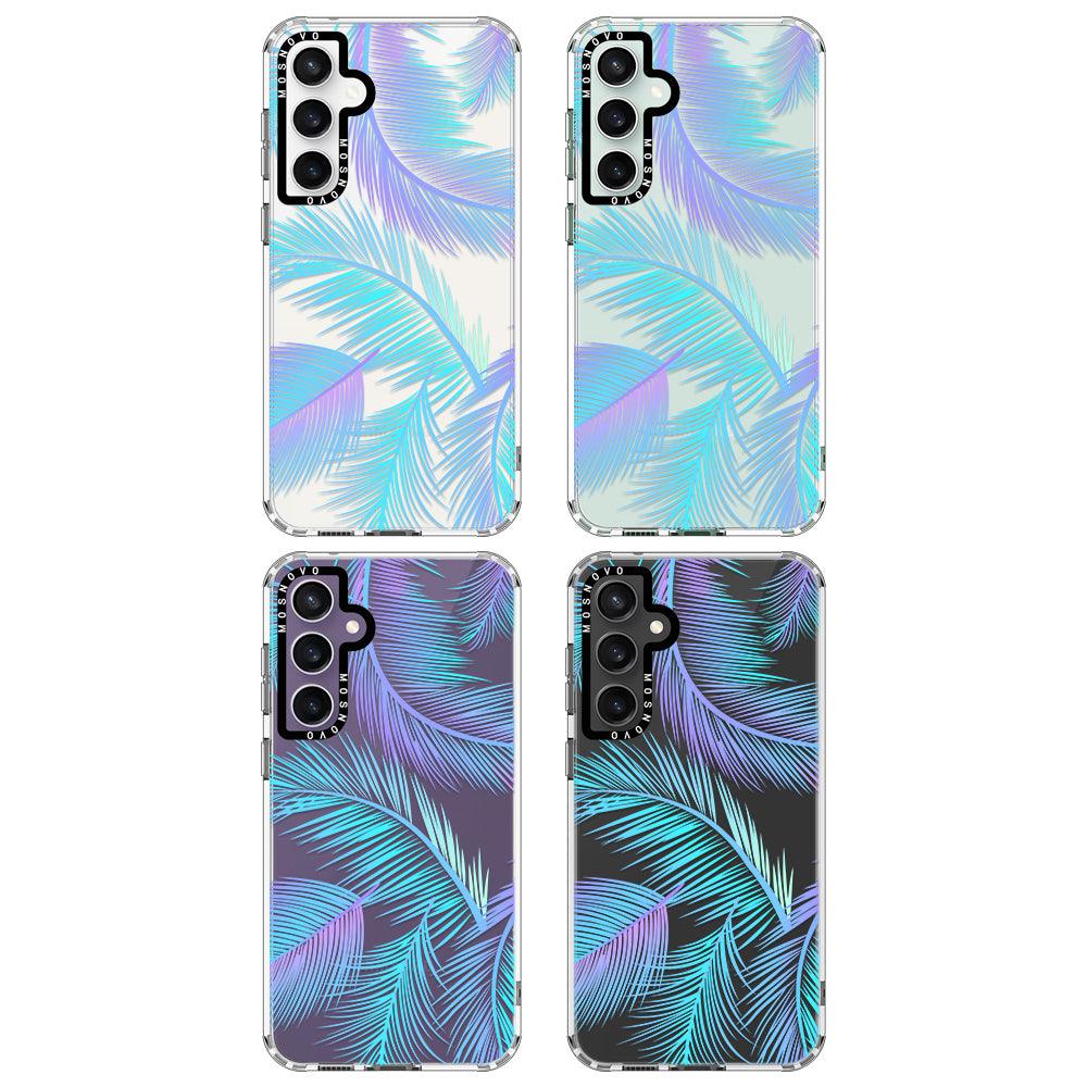 Gradient Tropical Palm Leaf Phone Case - Samsung Galaxy S23 FE Case