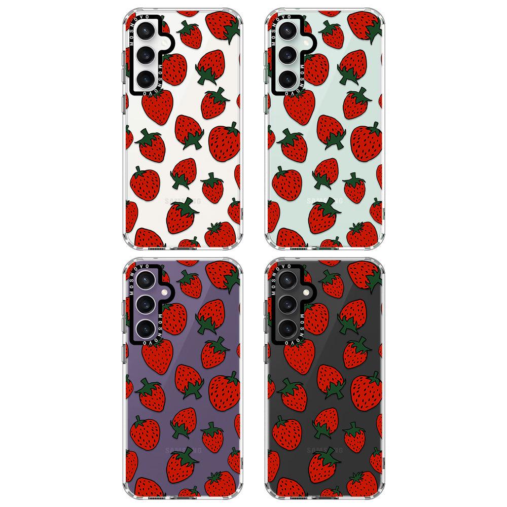 Red Strawberry Phone Case - Samsung Galaxy S23 FE Case