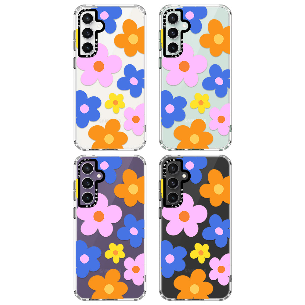 60's Groovy Flower Phone Case - Samsung Galaxy S23 FE Case