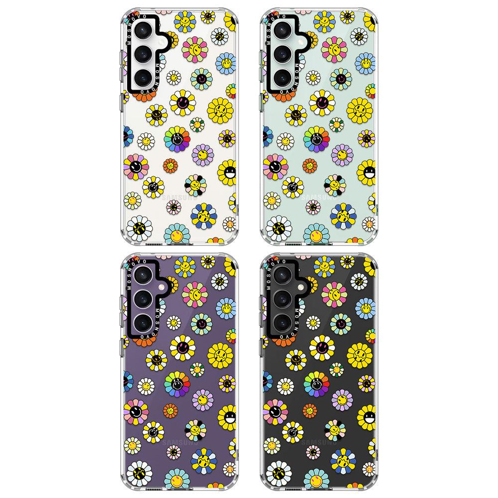 Flower Smile Face Phone Case - Samsung Galaxy S23 FE Case