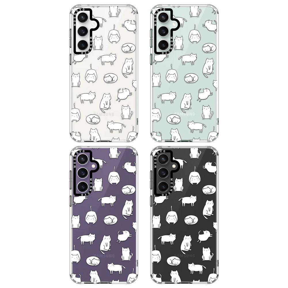 Kawaii Cat Phone Case - Samsung Galaxy S23 FE Case