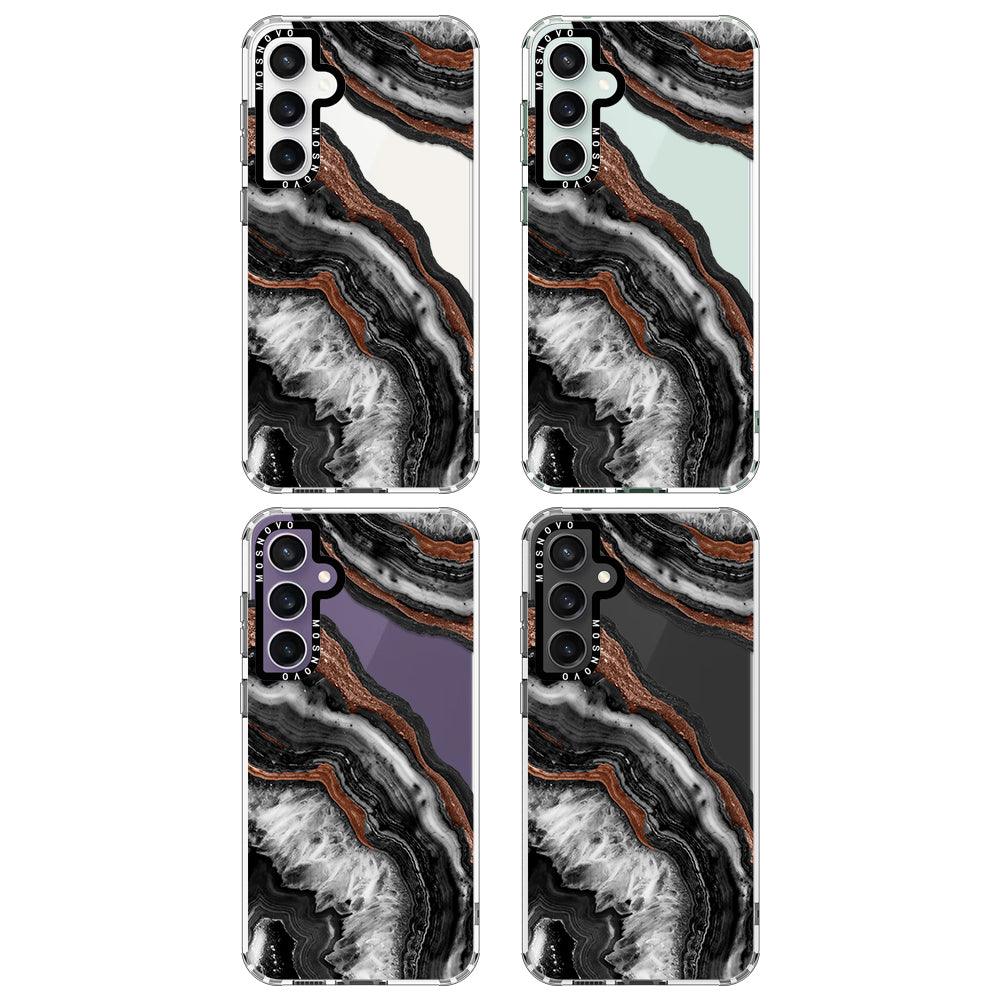 Black Agate Phone Case - Samsung Galaxy S23 FE Case