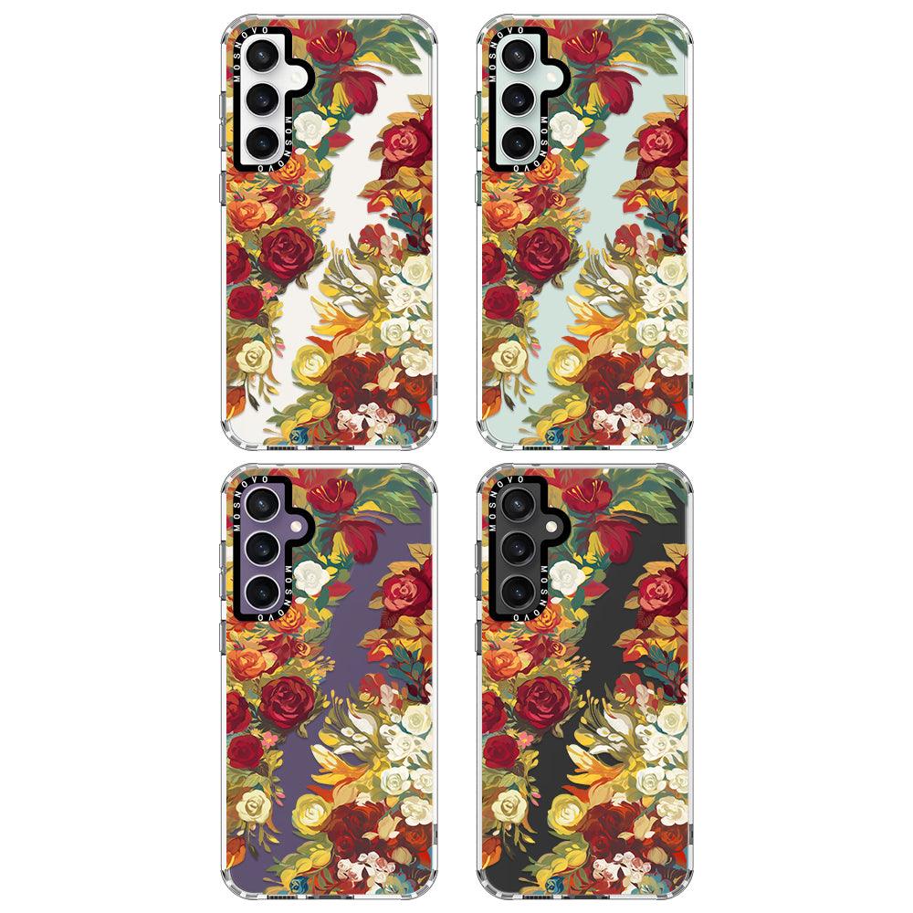 Vintage Flower Garden Phone Case - Samsung Galaxy S23 FE Case