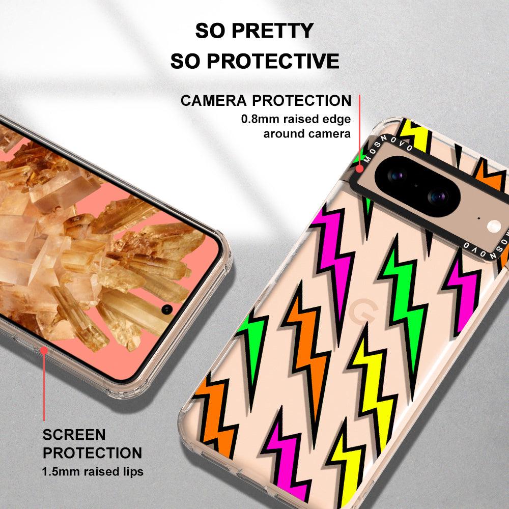 Colorful Lightning Phone Case - Google Pixel 8 Case