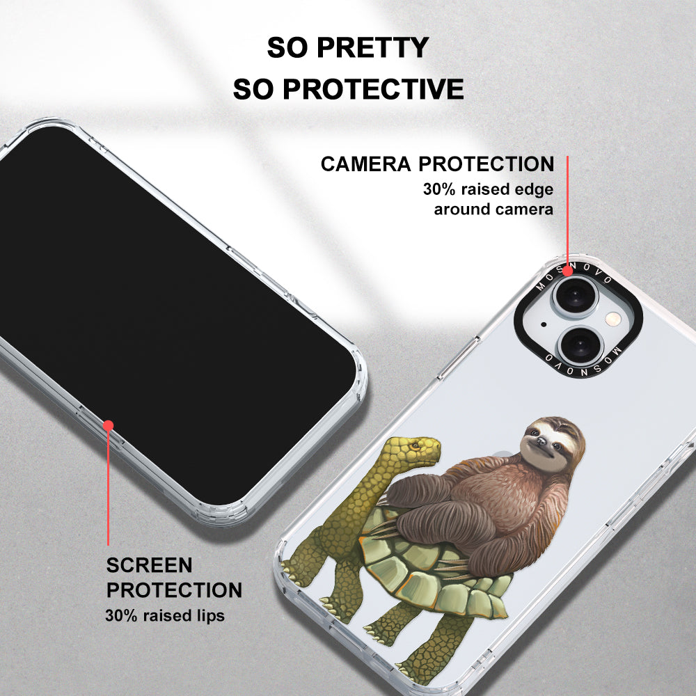 Sloth Turtle Phone Case - iPhone 15 Case - MOSNOVO