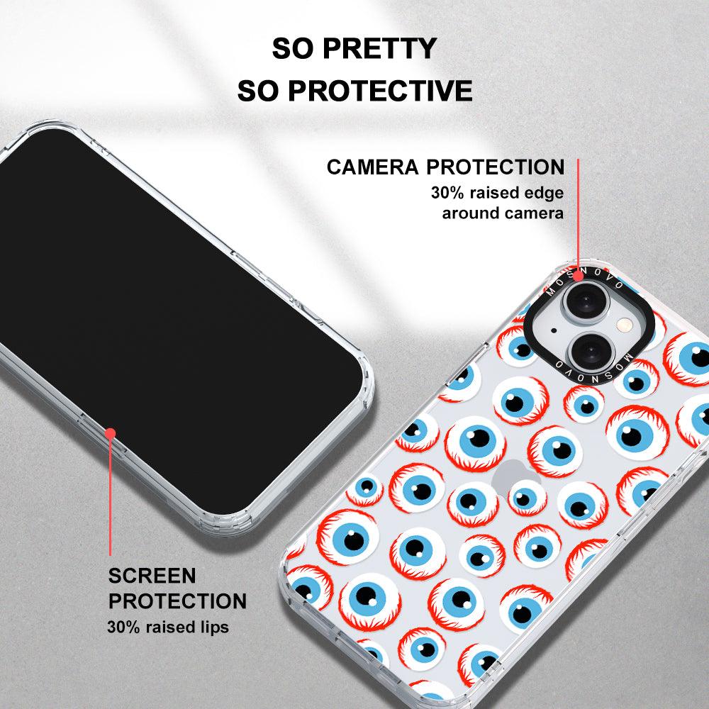 Scary Eyeball Phone Case - iPhone 15 Plus Case - MOSNOVO