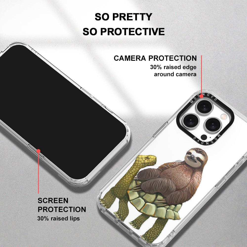 Sloth Turtle Phone Case - iPhone 15 Pro Case - MOSNOVO